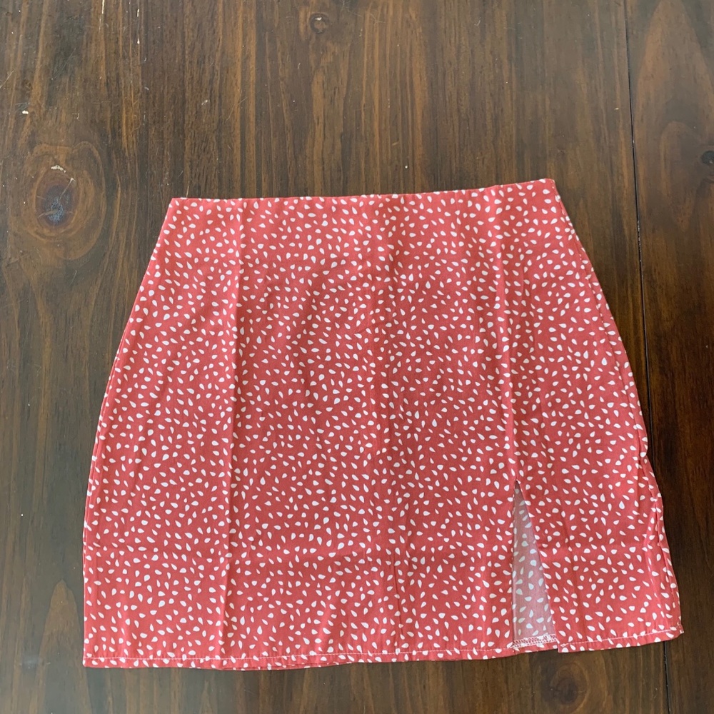 SHEIN dusty pink short skirt with slit